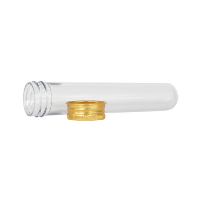 45ml pet plastic candy tube with metal screw cap